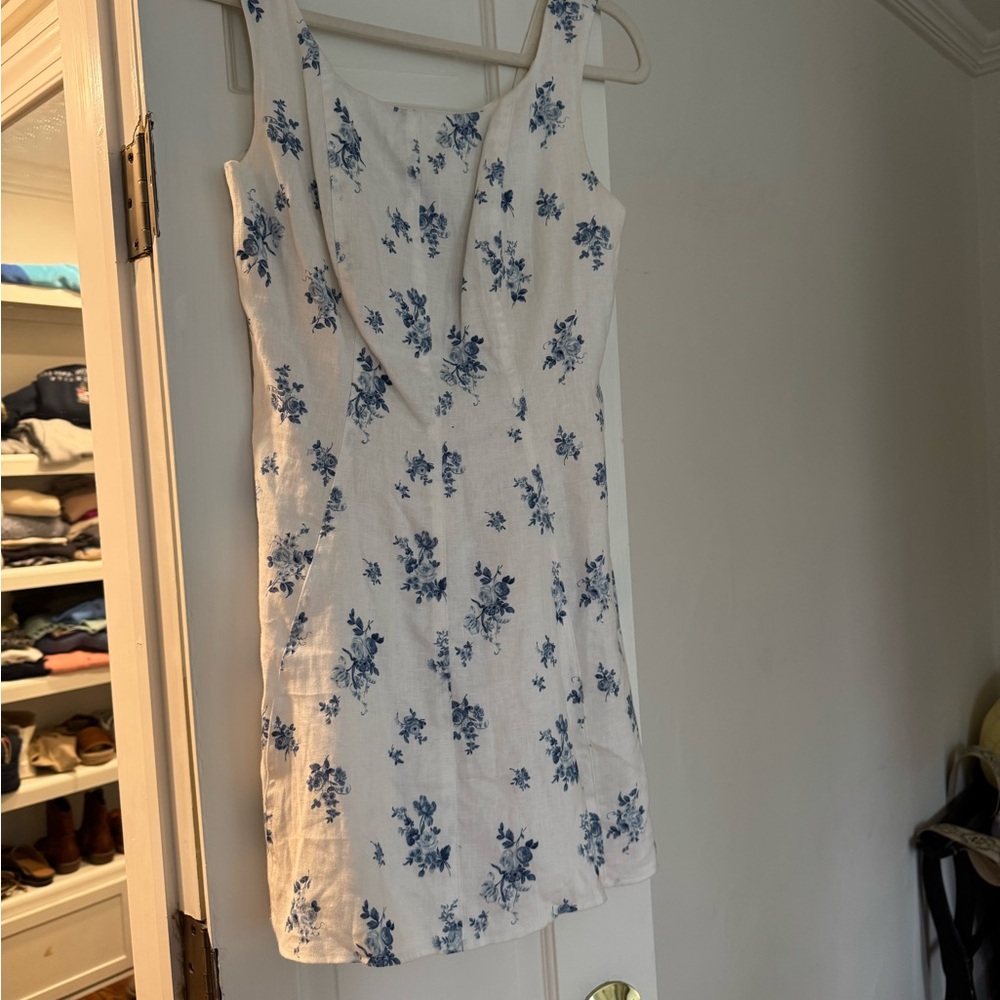 Reformation Cream Sleeveless Dress